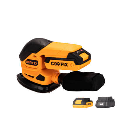 เครื่องขัดกระดาษทรายไร้สาย COOFIX รุ่น CF-CES004 ทรงเตารีด แบตเตอรี่ 20V_0